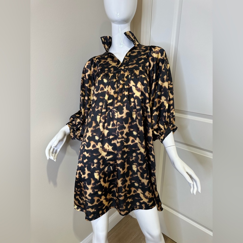 NWT Emily McCarthy Stella Tortoise dress XS